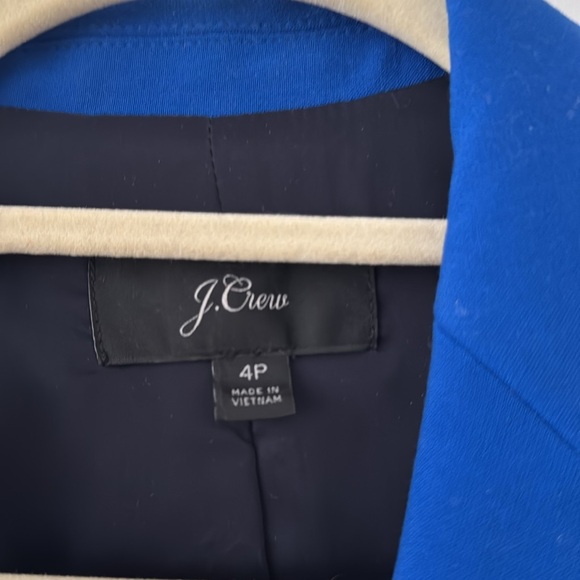 J. Crew Women's Blue Blazer size 4P - Picture 4 of 4